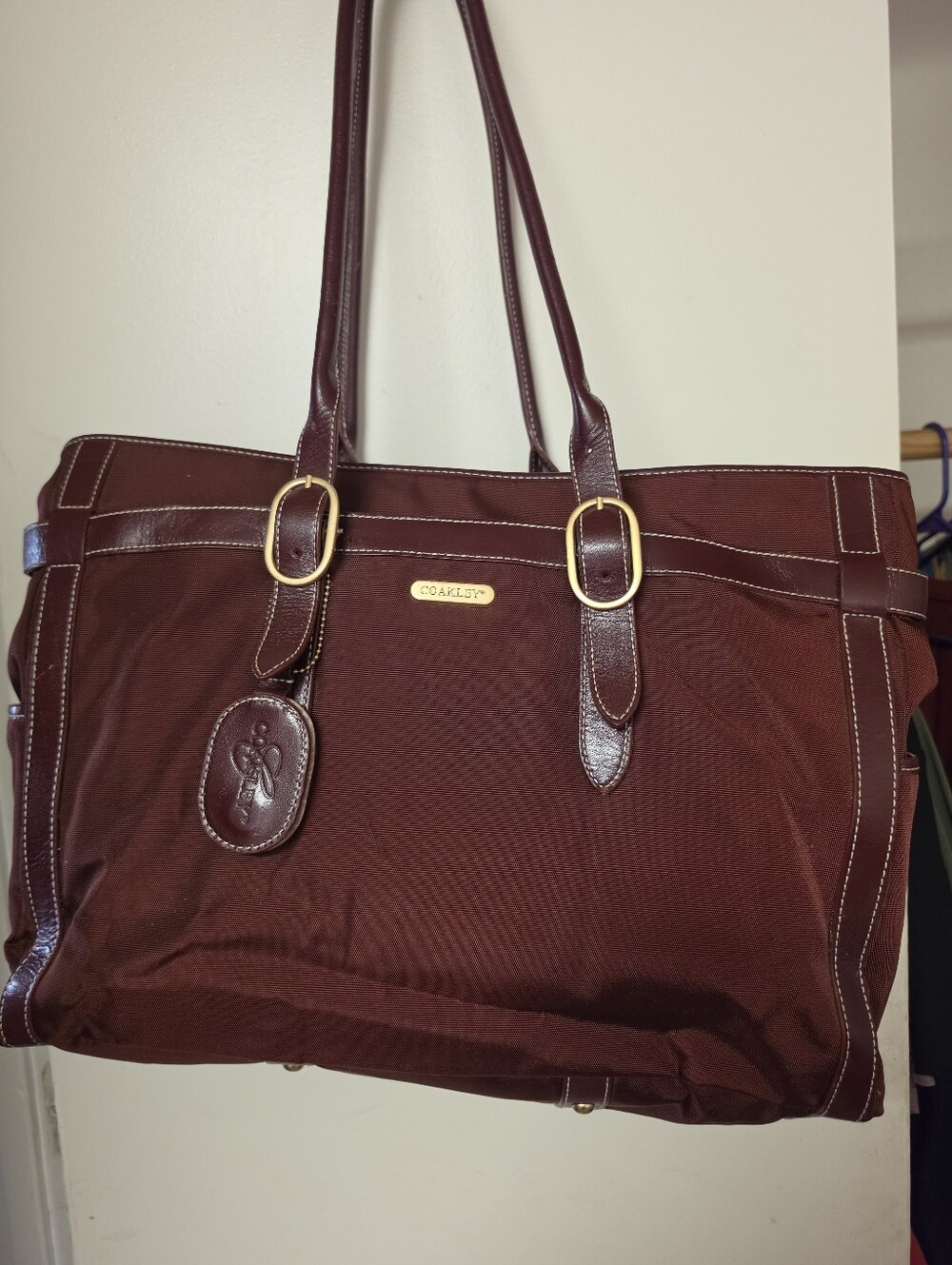 Coakley Business Travel Tote Bag with Weather Flap & Luggage Sleeve